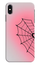 Pink Web iPhone XS Max Hard Case Back Cover by Casekaro
