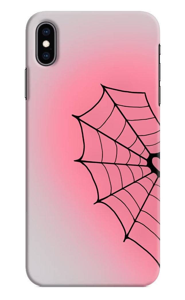 Pink Web iPhone XS Max Hard Case Back Cover by Casekaro