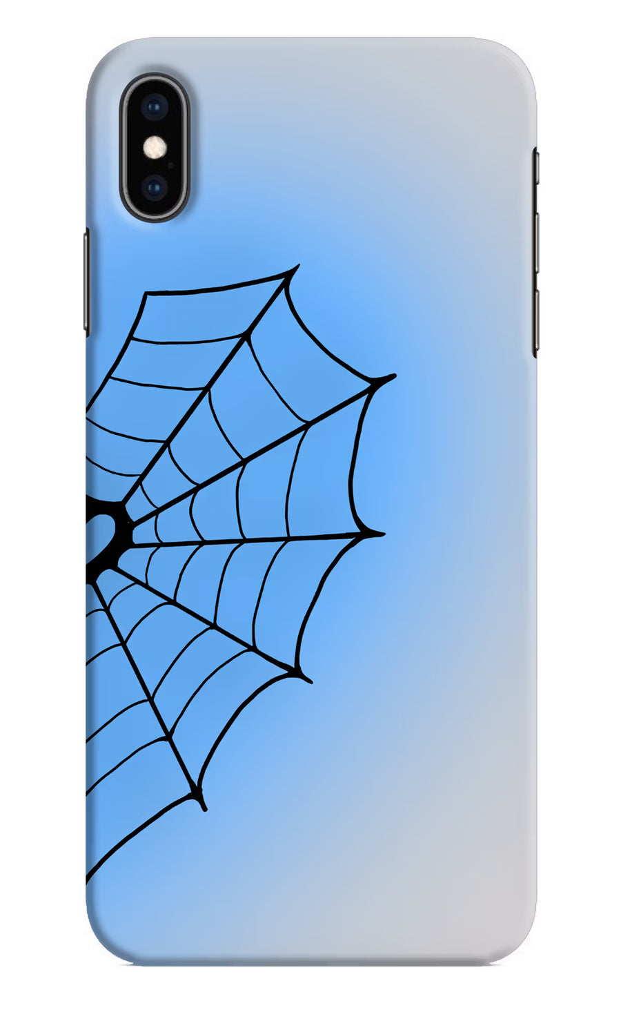 Blue Web iPhone XS Max Back Cover, Hard case