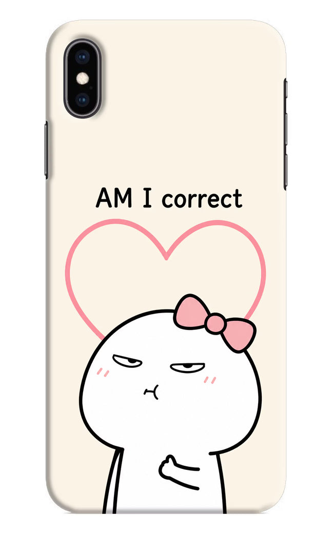 Always Right iPhone XS Max Hard Case Back Cover by Casekaro