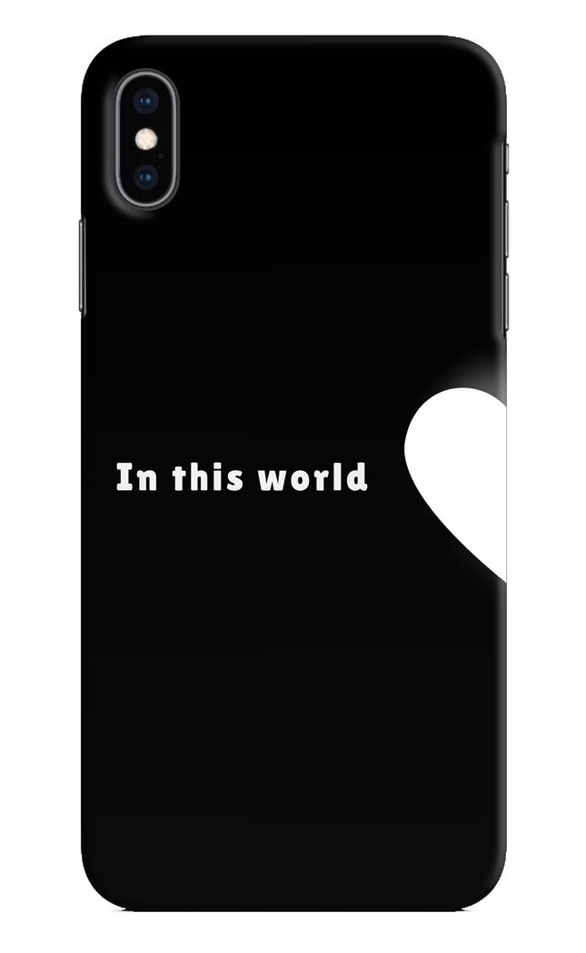 This World iPhone XS Max Hard Case Back Cover by Casekaro