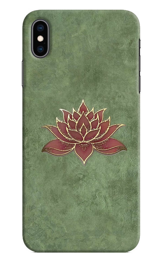 Lotus Grace iPhone XS Max Hard Case Back Cover by Casekaro