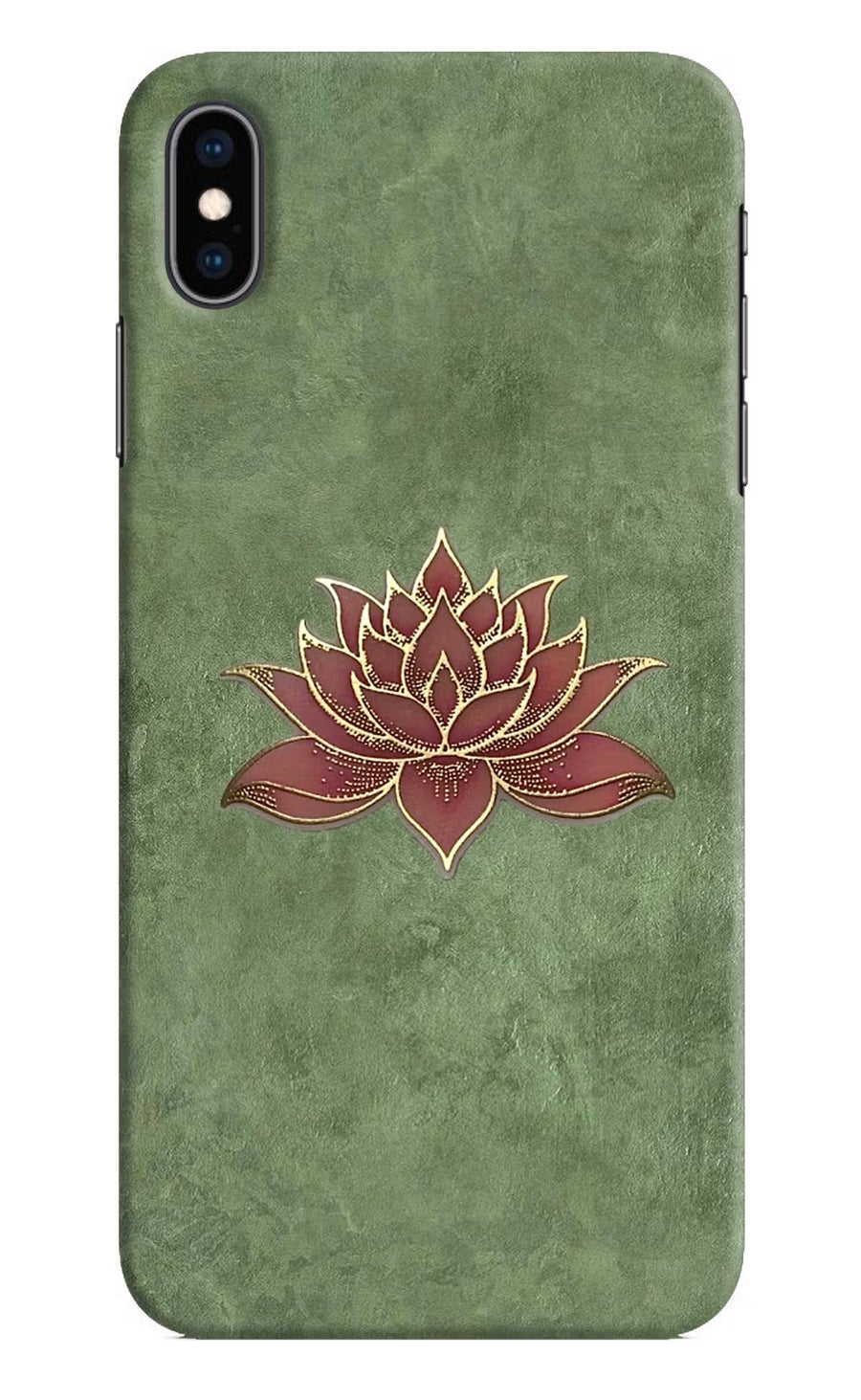 Lotus Grace iPhone XS Max Back Cover, Hard case
