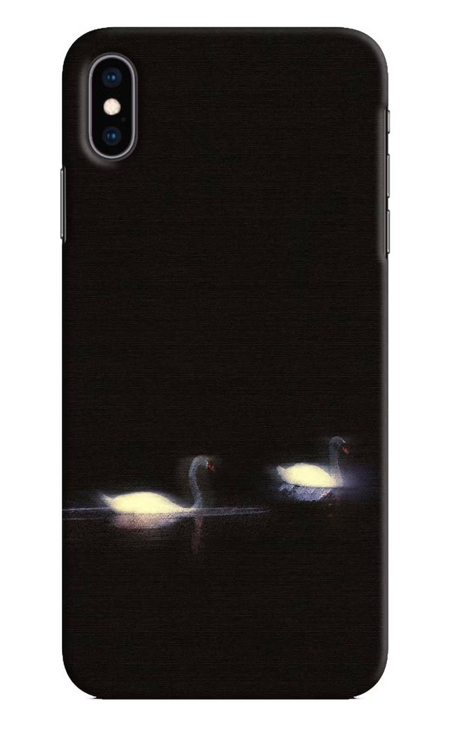 Silent Swans iPhone XS Max Hard Case Back Cover by Casekaro