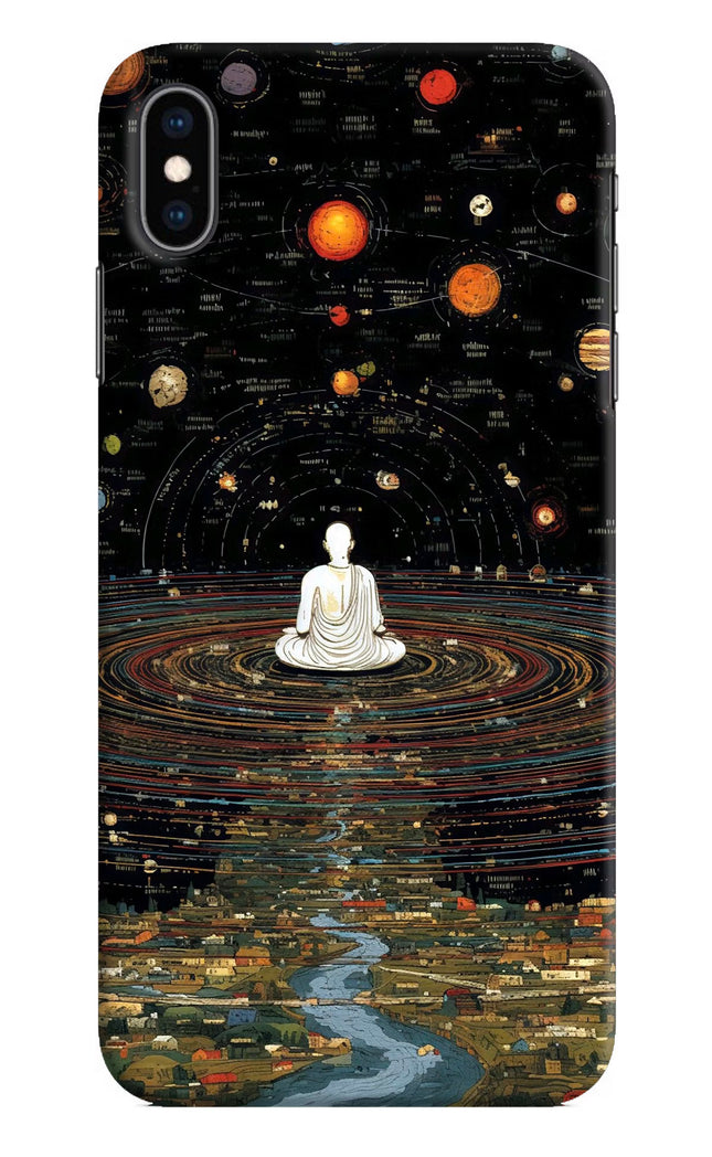 Space Monk iPhone XS Max Hard Case Back Cover by Casekaro
