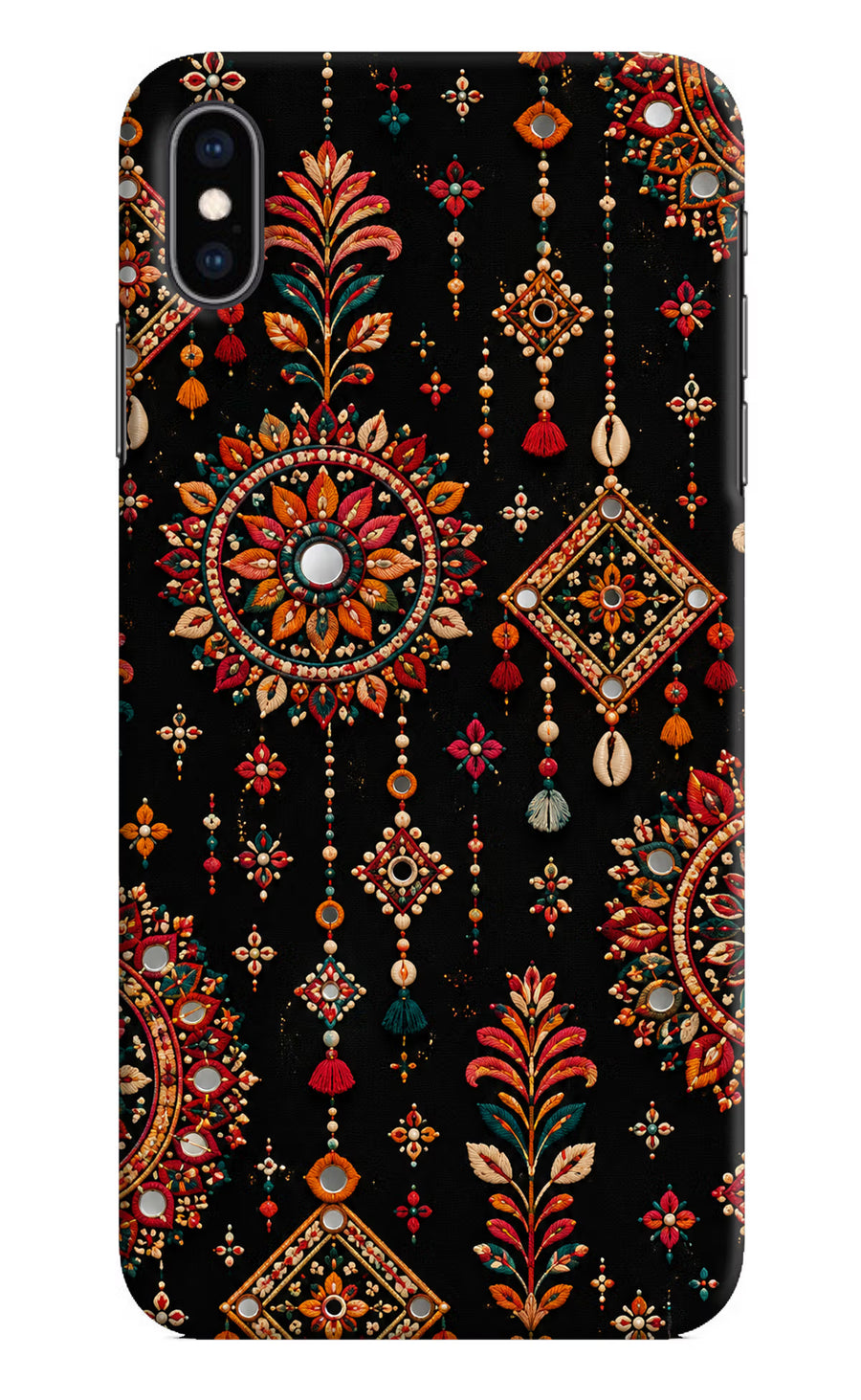 Boho Noir iPhone XS Max Back Cover, Hard case