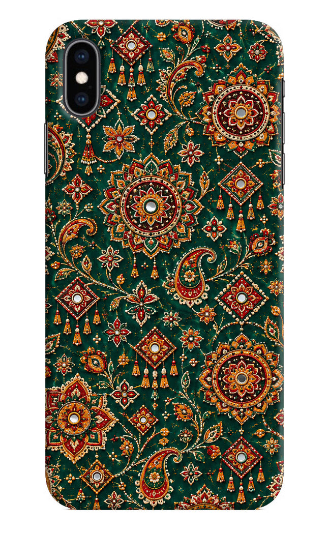 Green Pataka iPhone XS Max Hard Case Back Cover by Casekaro