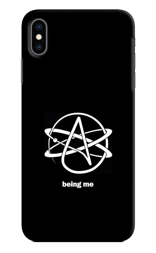 Atheist Symbol iPhone XS Max Hard Case Back Cover by Casekaro