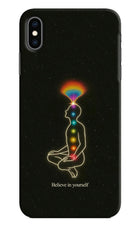 Believe in yourself iPhone XS Max Hard Case Back Cover by Casekaro