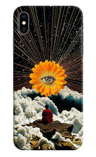 Cosmic Flower iPhone XS Max Hard Case Back Cover by Casekaro