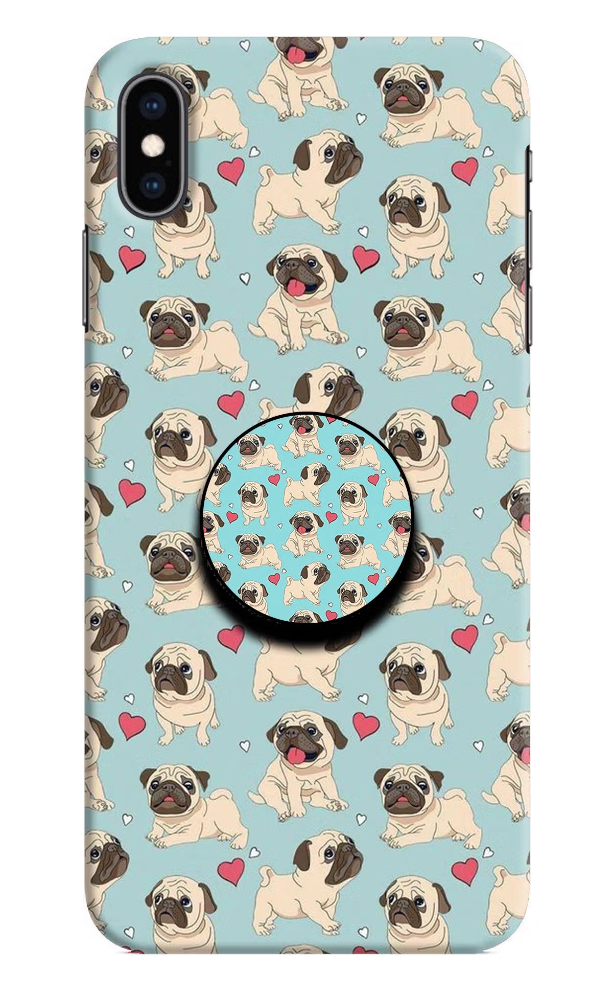 Pug Dog iPhone XS Max Pop Case by Casekaro
