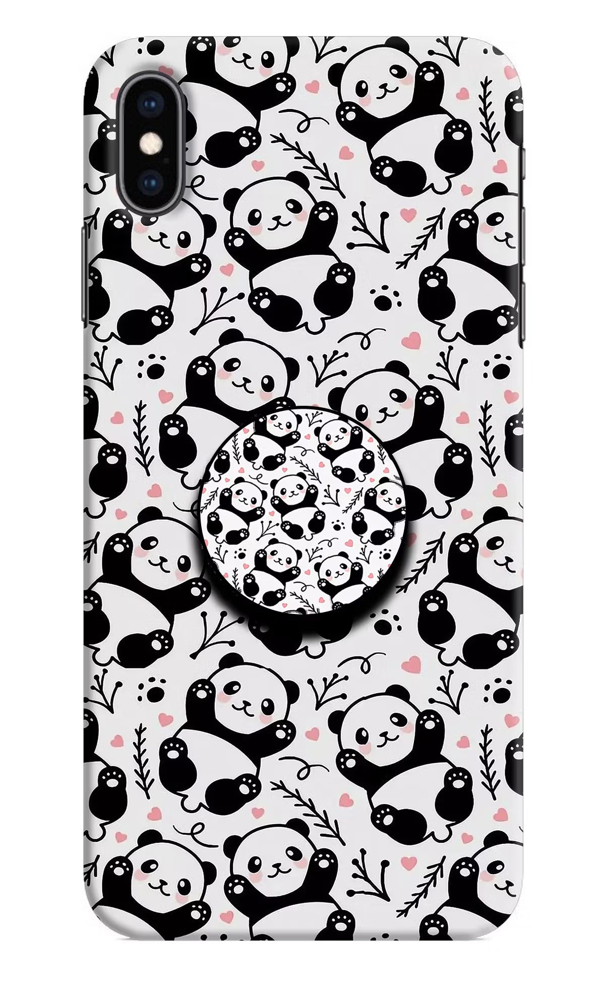 Cute Panda iPhone XS Max Pop Case by Casekaro