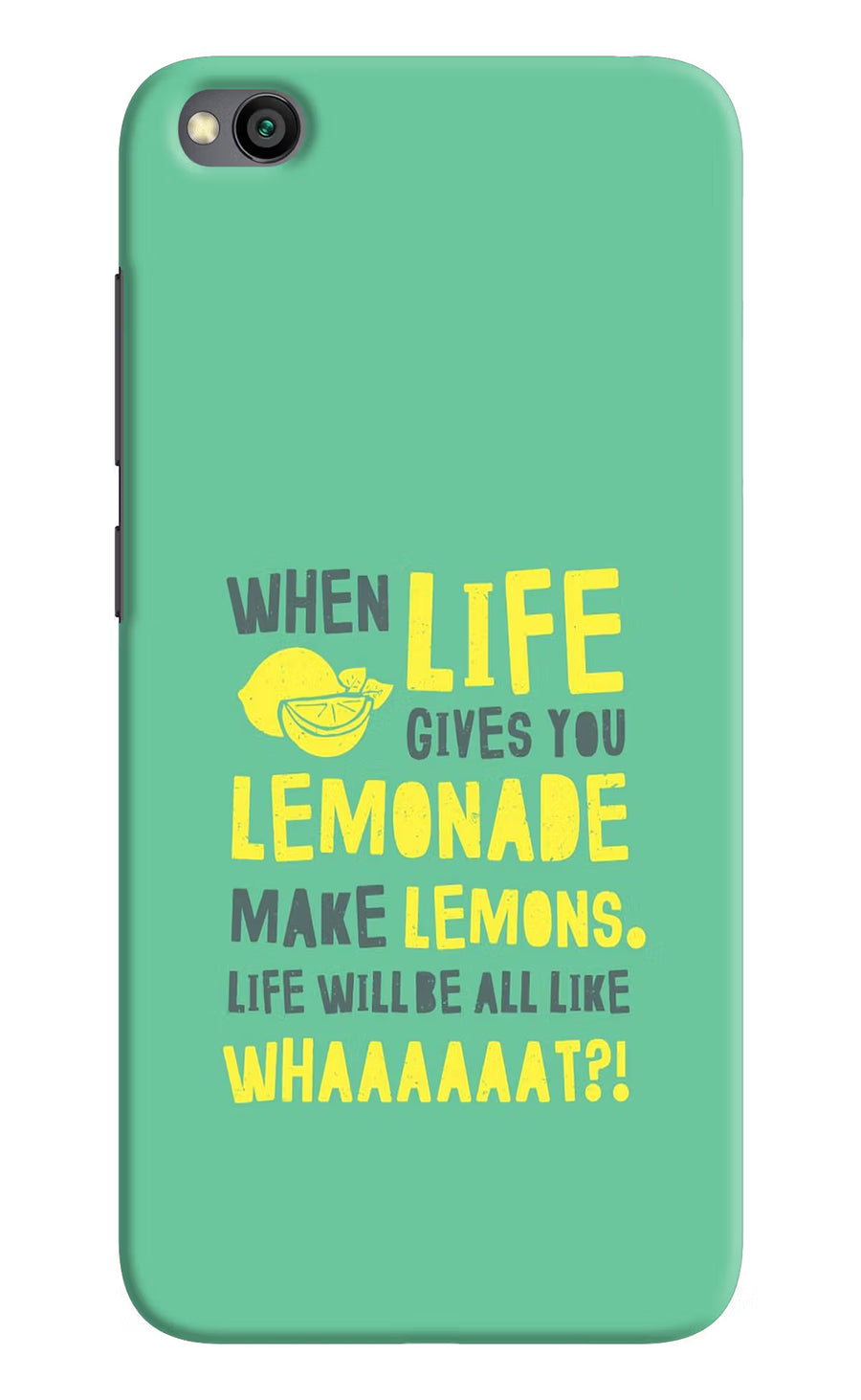 Quote Redmi Go Back Cover, Hard case