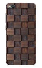 Wooden Cube Design Redmi Go Hard Case Back Cover by Casekaro