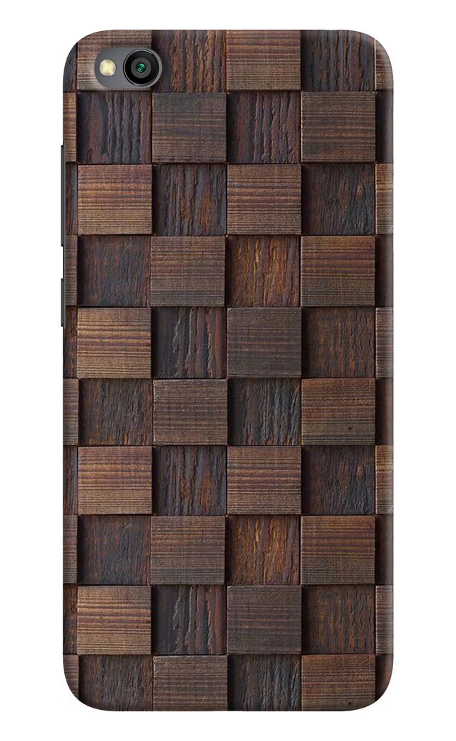 Wooden Cube Design Redmi Go Hard Case Back Cover by Casekaro