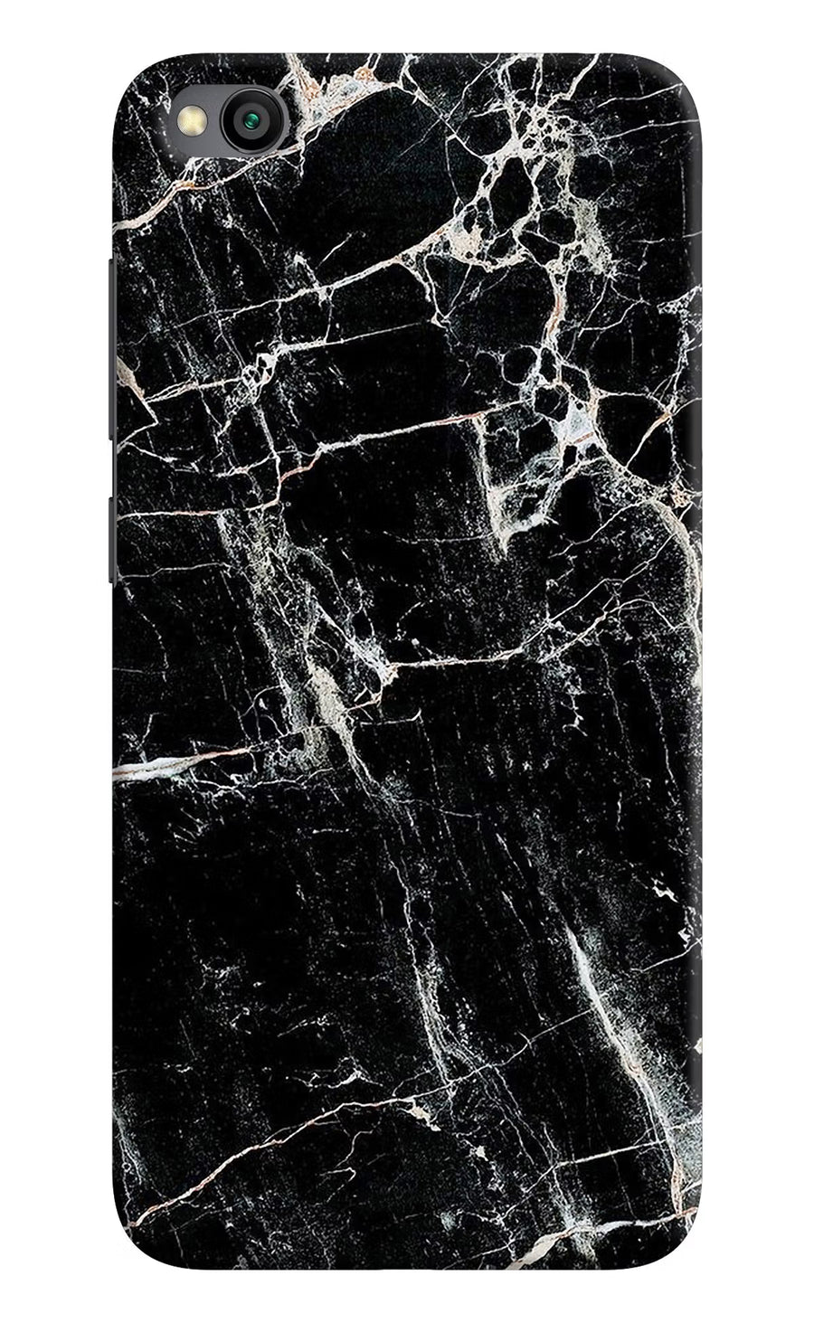 Black Marble Texture Redmi Go Back Cover, Hard case