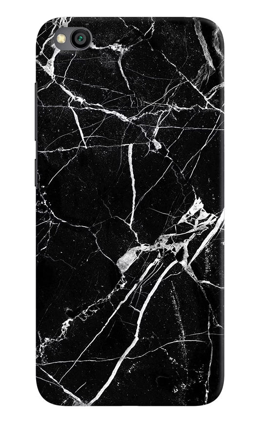 Black Marble Pattern Redmi Go Hard Case Back Cover by Casekaro