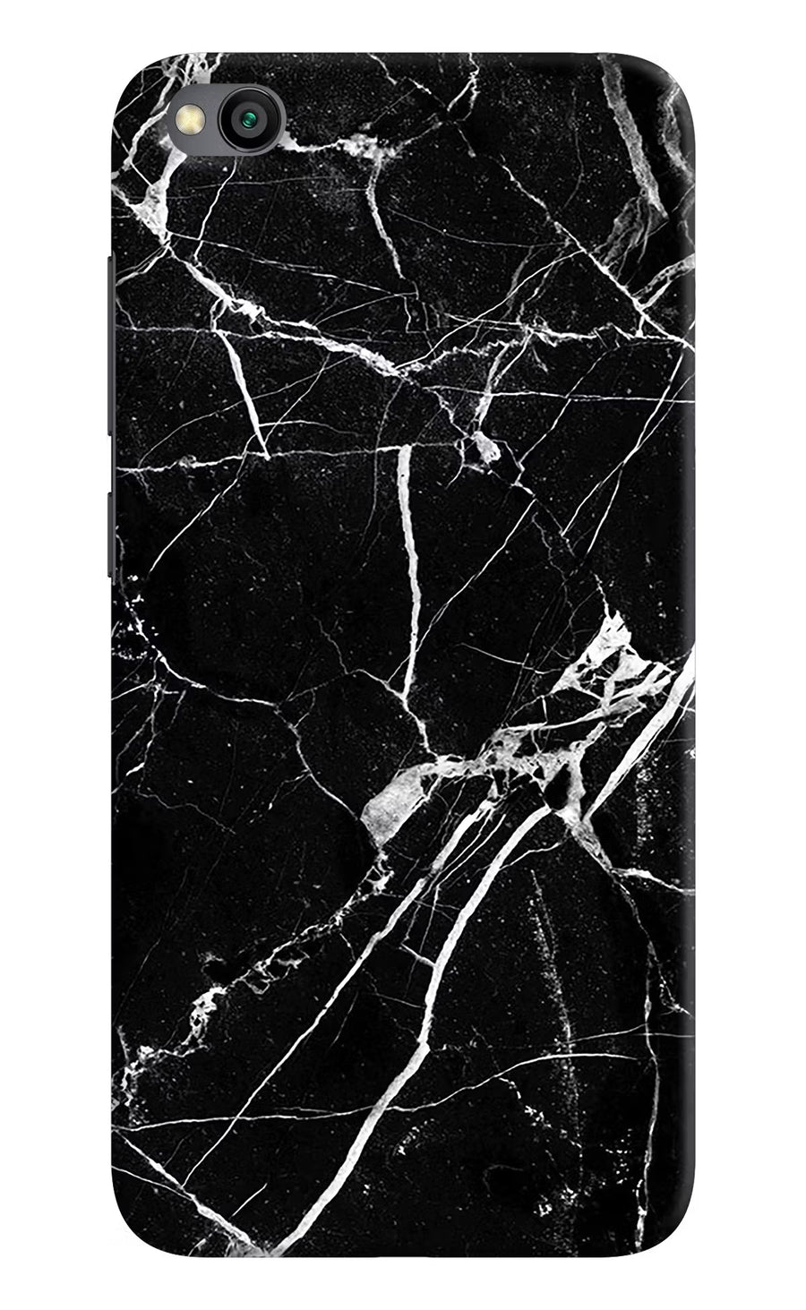 Black Marble Pattern Redmi Go Back Cover, Hard case