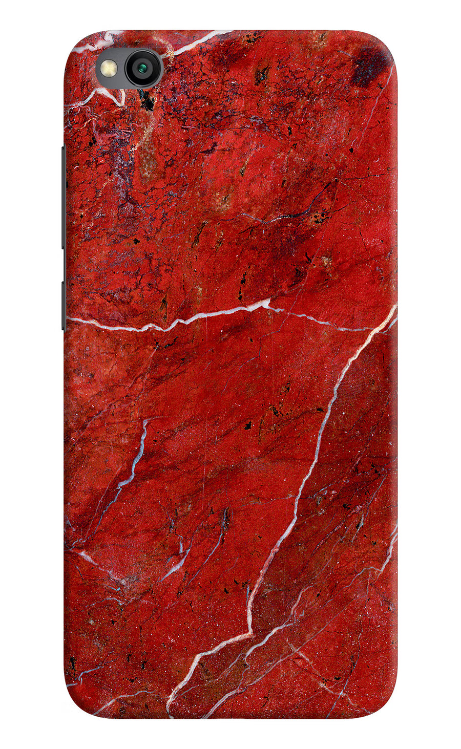 Red Marble Design Redmi Go Back Cover, Hard case