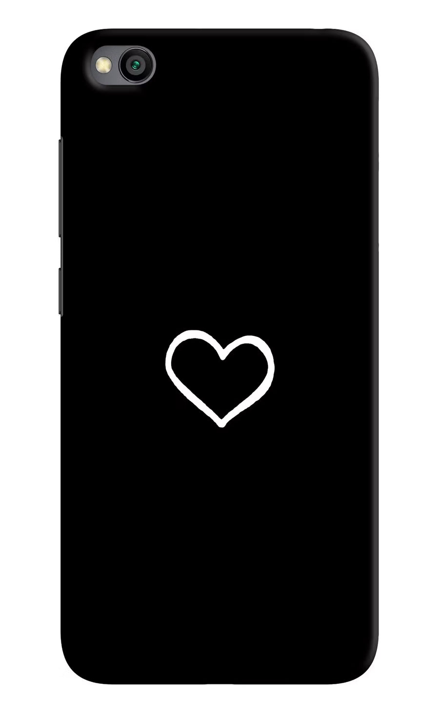 Heart Redmi Go Back Cover, Hard case