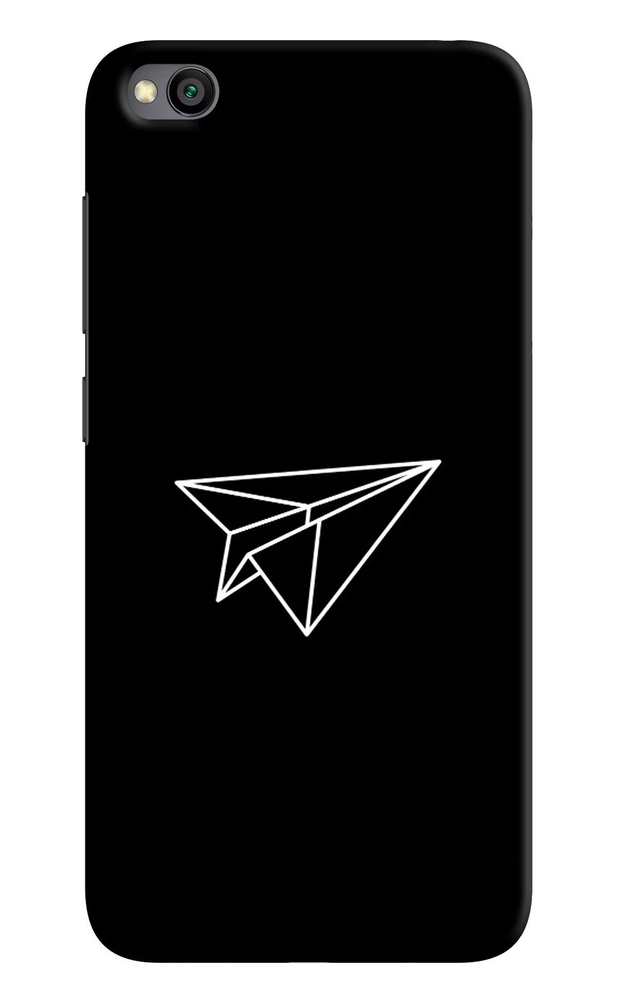 Paper Plane White Redmi Go Hard Case Back Cover by Casekaro