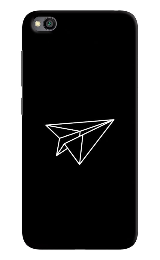 Paper Plane White Redmi Go Hard Case Back Cover by Casekaro