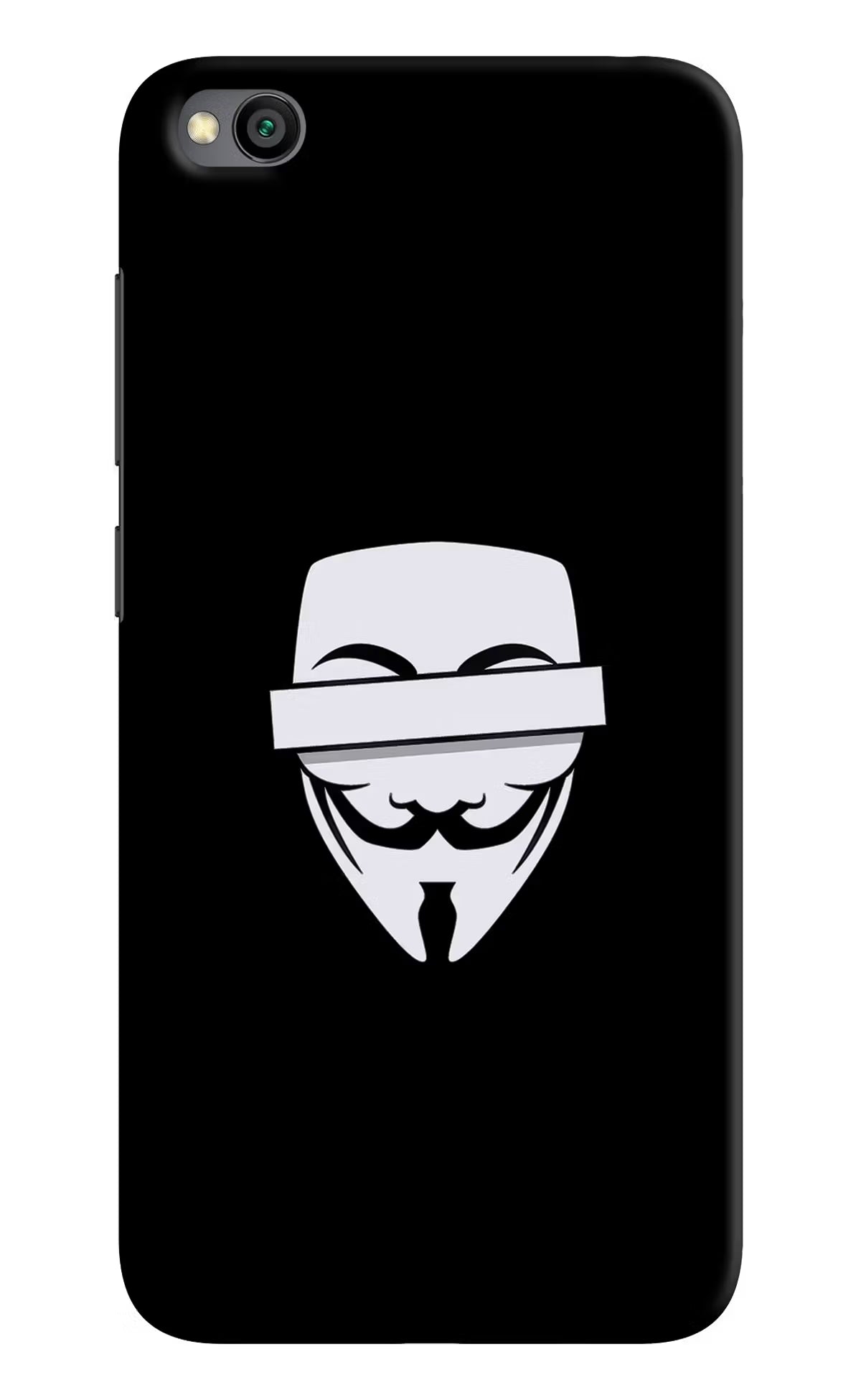Anonymous Face Redmi Go Hard Case Back Cover by Casekaro