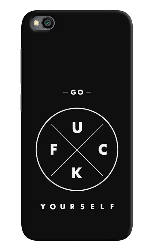 Go Fuck Yourself Redmi Go Hard Case Back Cover by Casekaro