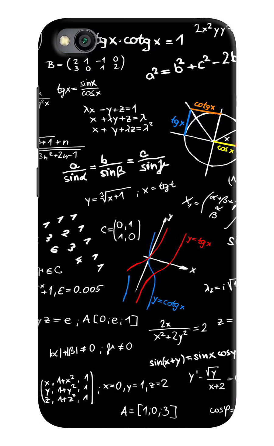 Mathematics Formula Redmi Go Back Cover, Hard case