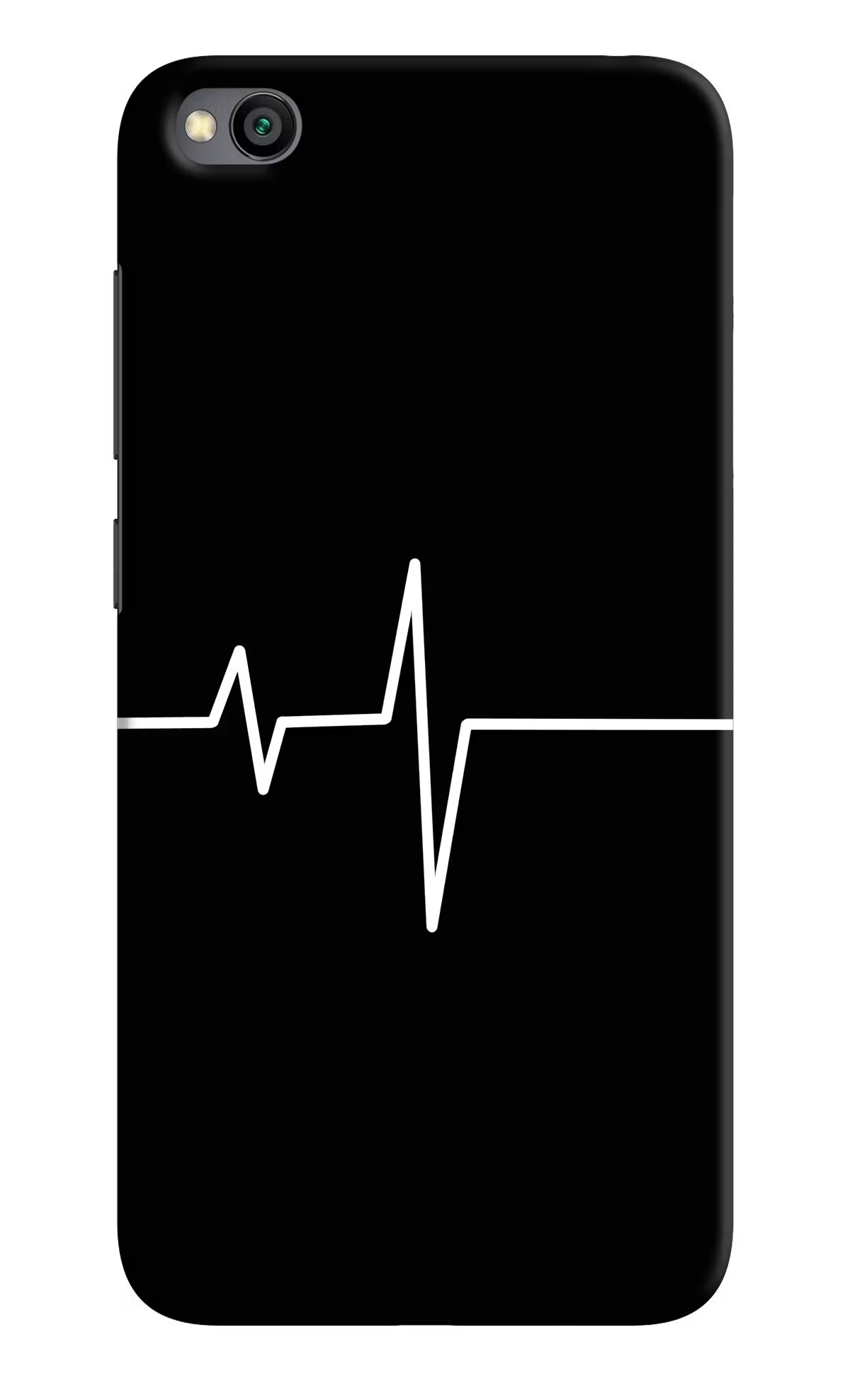 Heart Beats Redmi Go Hard Case Back Cover by Casekaro