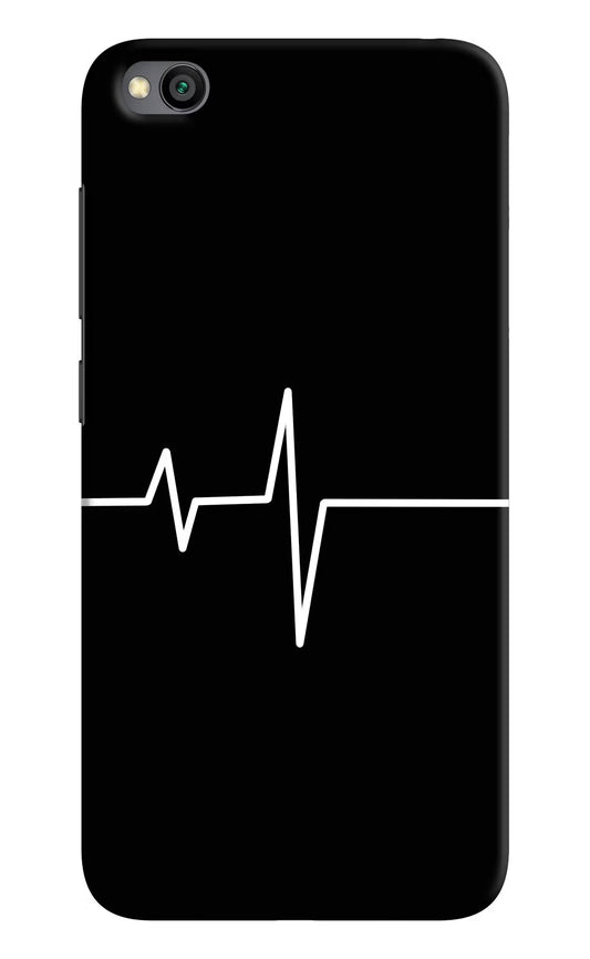 Heart Beats Redmi Go Hard Case Back Cover by Casekaro