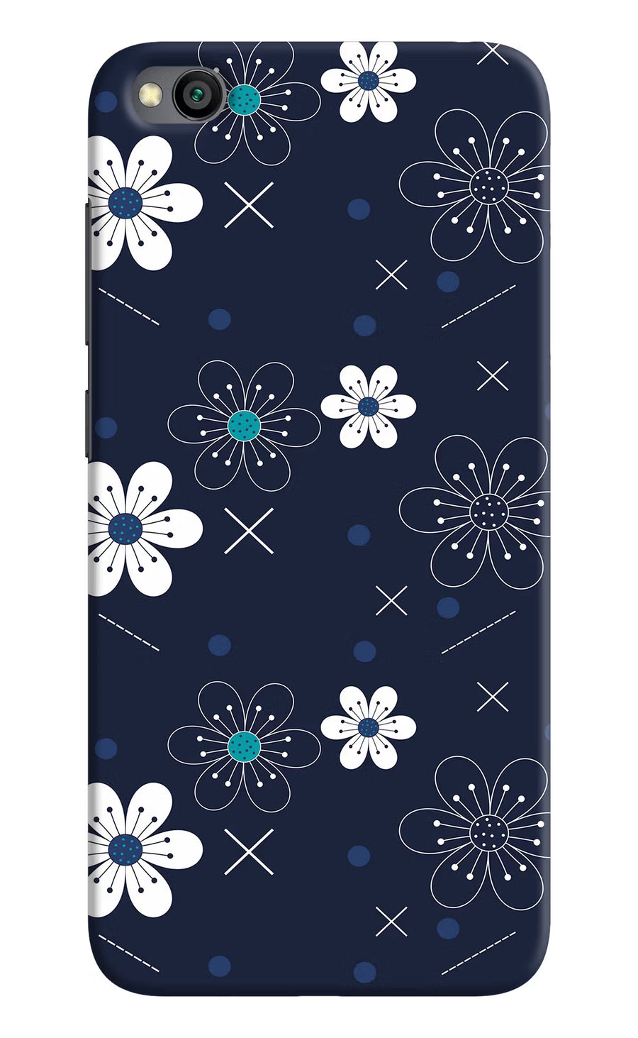 Flowers Redmi Go Back Cover, Hard case