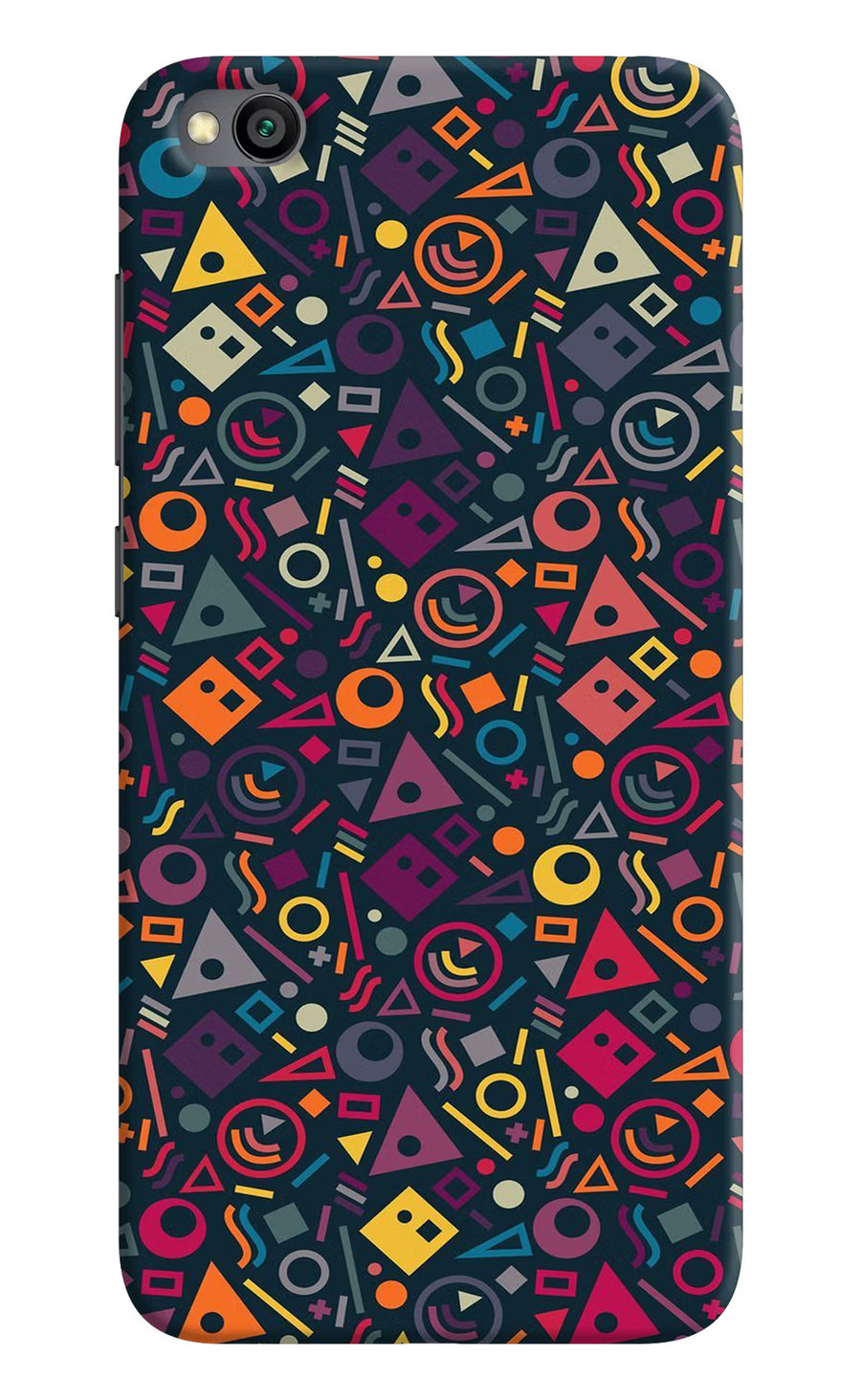 Geometric Abstract Redmi Go Back Cover, Hard case