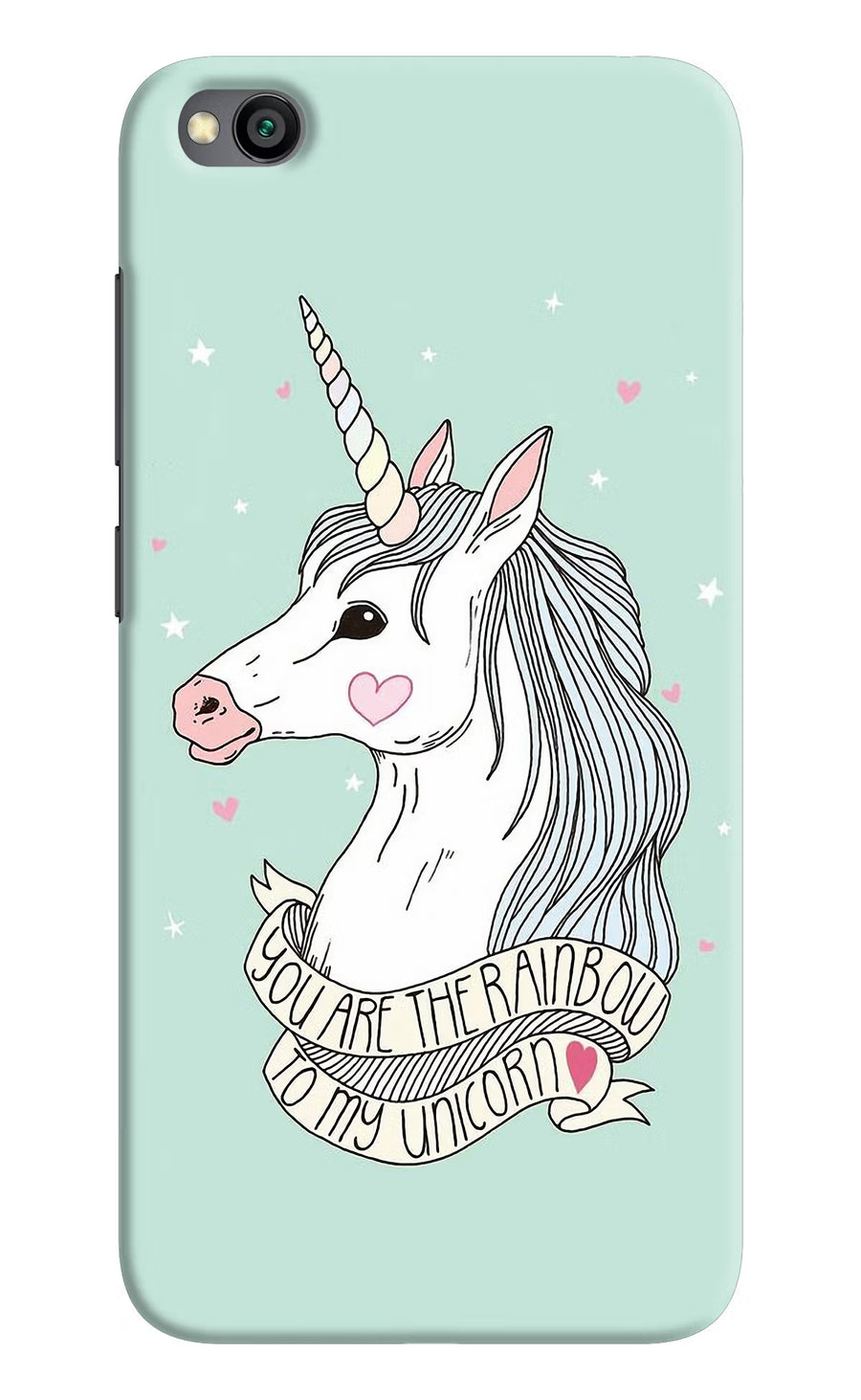 Unicorn Wallpaper Redmi Go Back Cover, Hard case