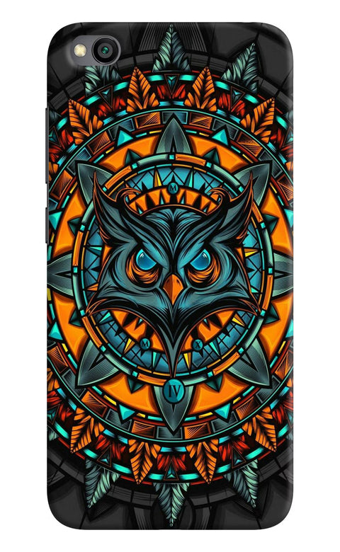 Angry Owl Art Redmi Go Back Cover