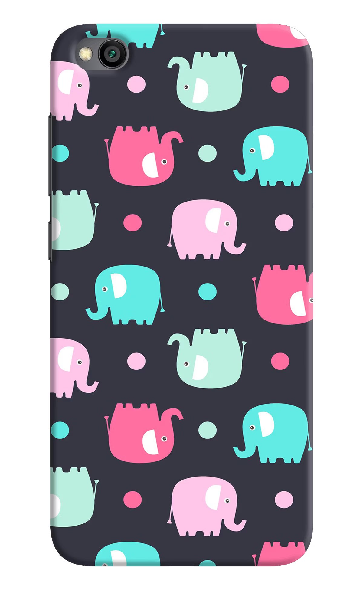 Elephants Redmi Go Hard Case Back Cover by Casekaro