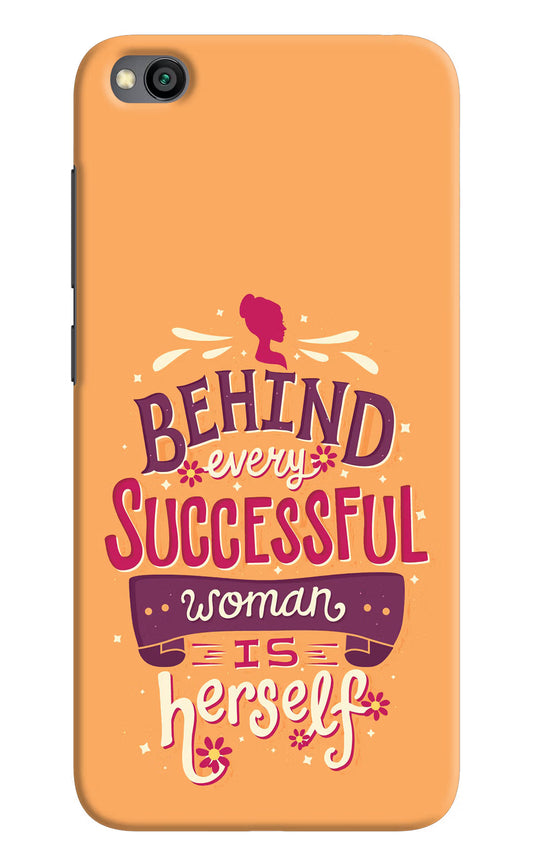 Behind Every Successful Woman There Is Herself Redmi Go Hard Case Back Cover by Casekaro