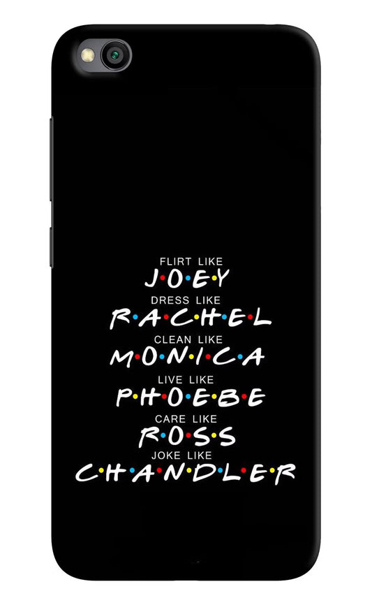 FRIENDS Character Redmi Go Hard Case Back Cover by Casekaro