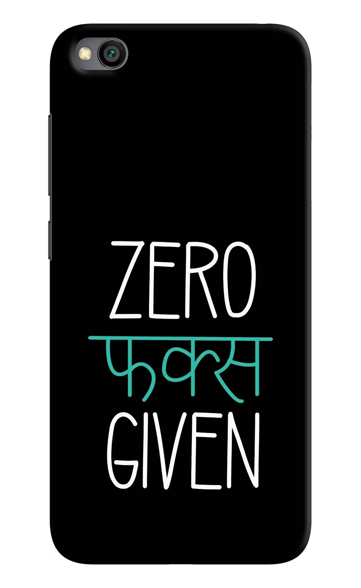 Zero Fucks Given Redmi Go Hard Case Back Cover by Casekaro