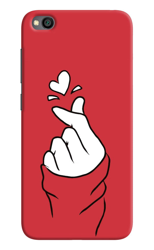 Korean Love Sign Redmi Go Hard Case Back Cover by Casekaro