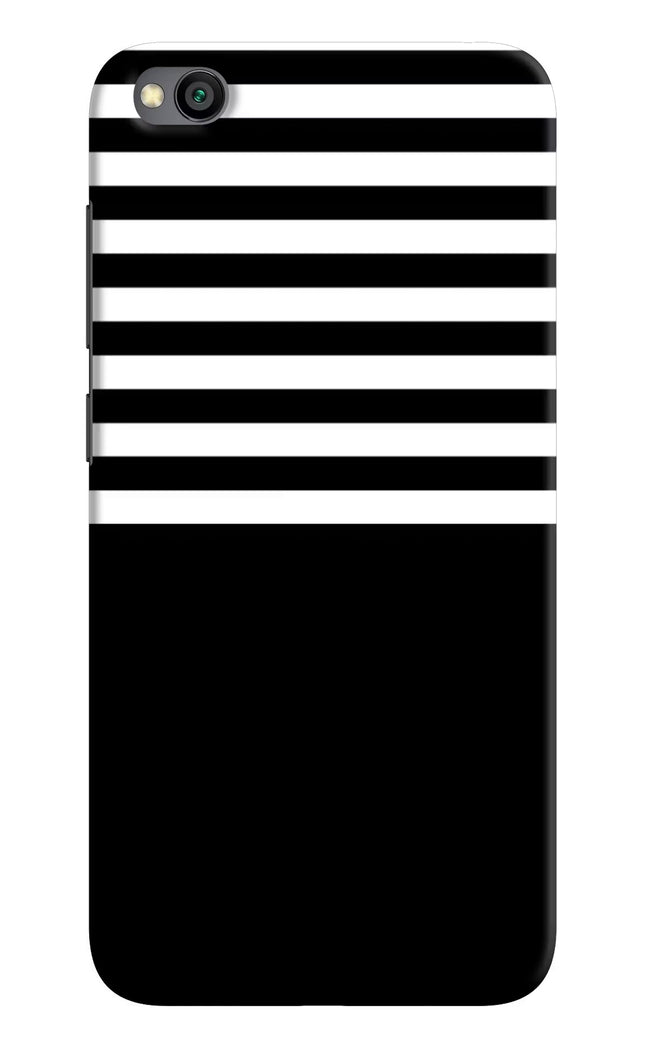Black and White Print Redmi Go Hard Case Back Cover by Casekaro