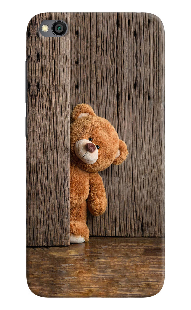 Teddy Wooden Redmi Go Hard Case Back Cover by Casekaro