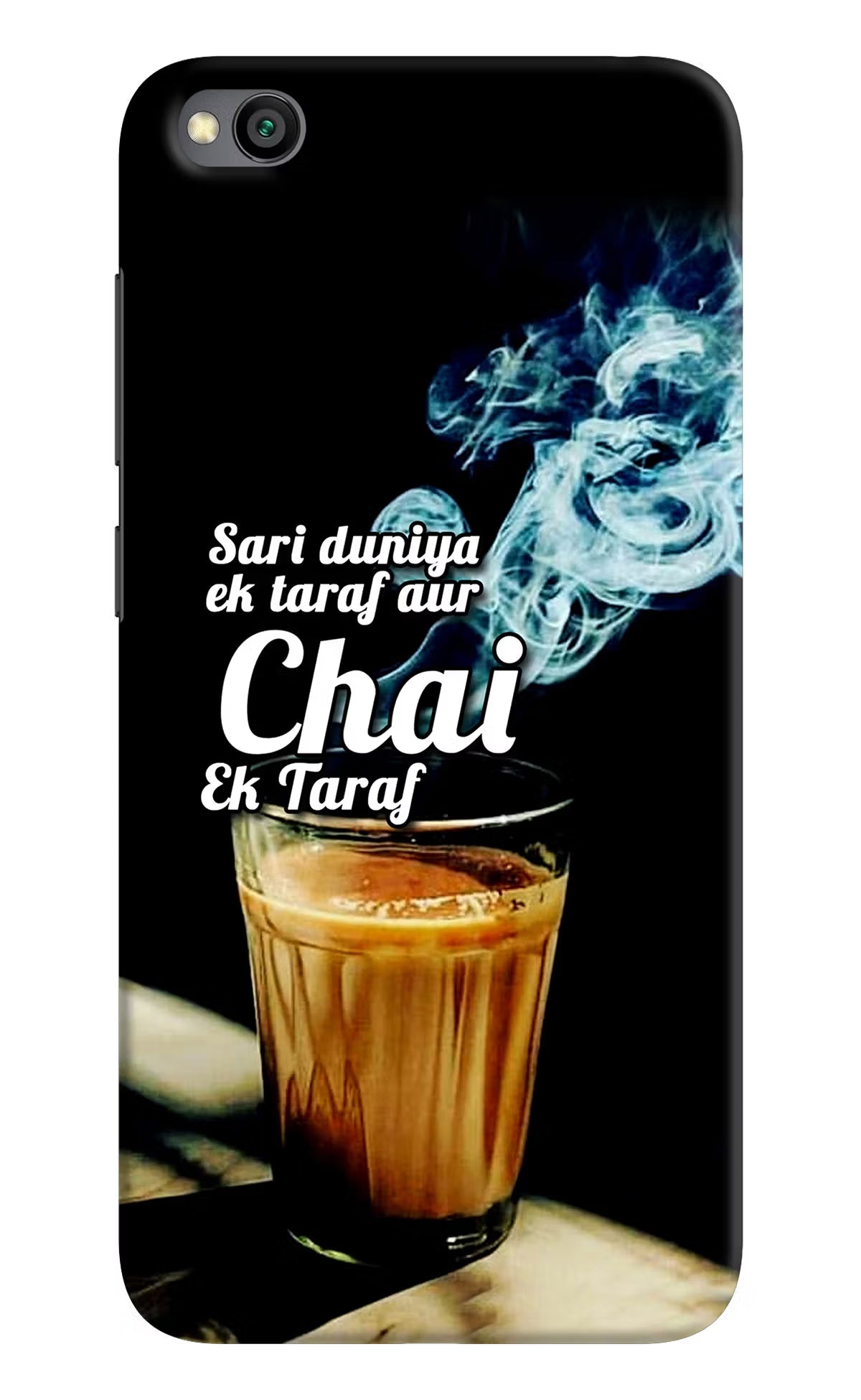 Chai Ek Taraf Quote Redmi Go Hard Case Back Cover by Casekaro