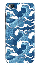 Blue Waves Redmi Go Hard Case Back Cover by Casekaro