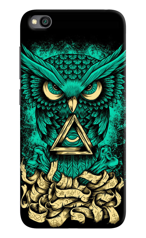 Green Owl Redmi Go Back Cover