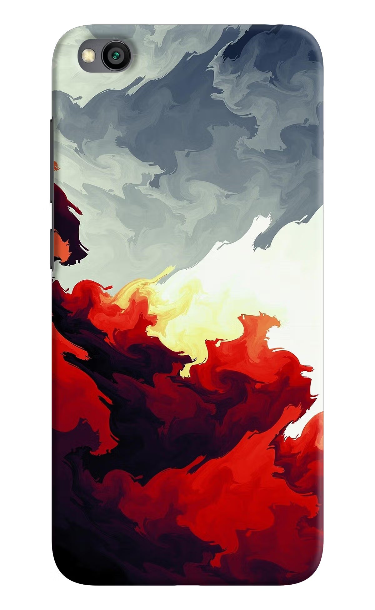 Fire Cloud Redmi Go Hard Case Back Cover by Casekaro