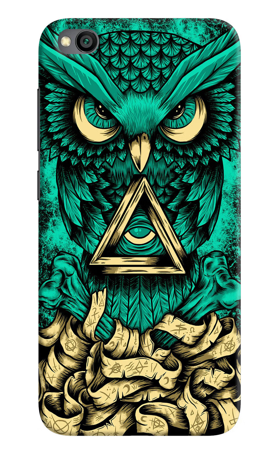 Green Owl Redmi Go Back Cover, Hard case