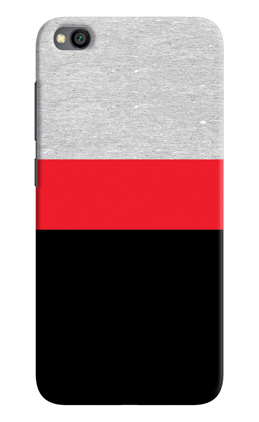 Tri Color Pattern Redmi Go Back Cover, Hard case