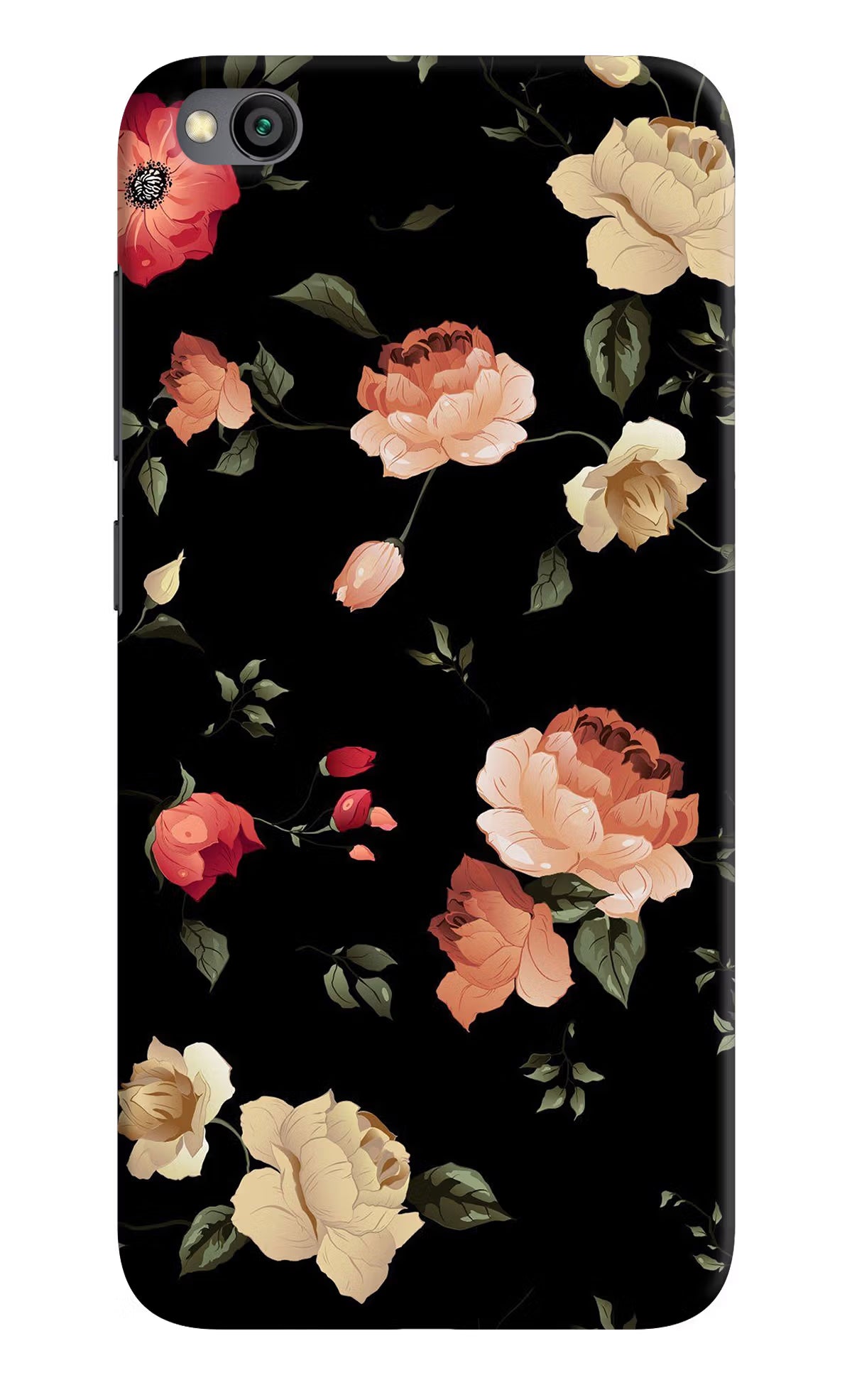 Flowers Redmi Go Hard Case Back Cover by Casekaro