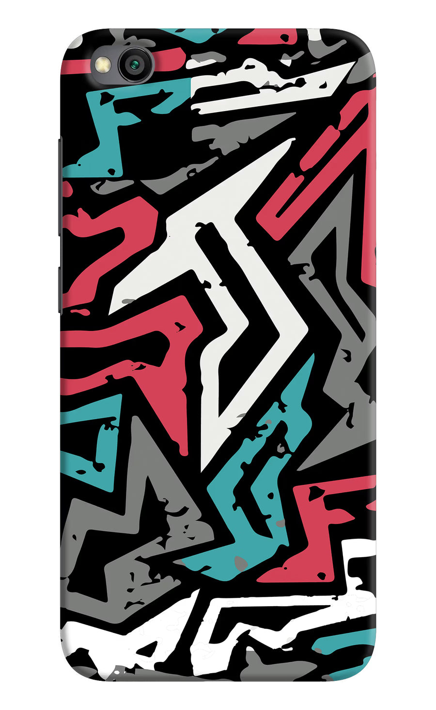 Geometric Graffiti Redmi Go Back Cover, Hard case